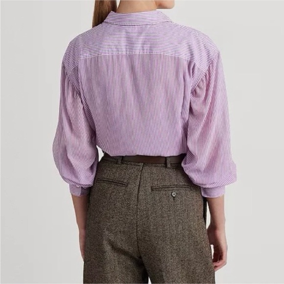 NWT Ralph Lauren Striped Broadcloth Shirt - Picture 2 of 9